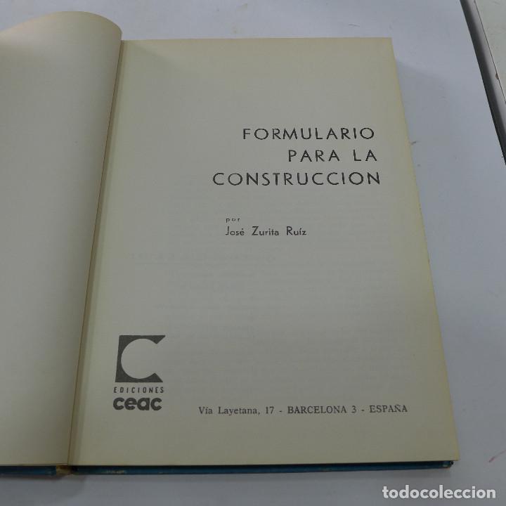 Libros de segunda mano: FORMULARIO PARA LA CONSTRUCCION - CEAC - Foto 4