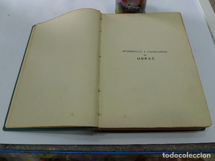 Libros de segunda mano: RENDIMIENTOS Y VALORACIONES DE OBRAS - Foto 5