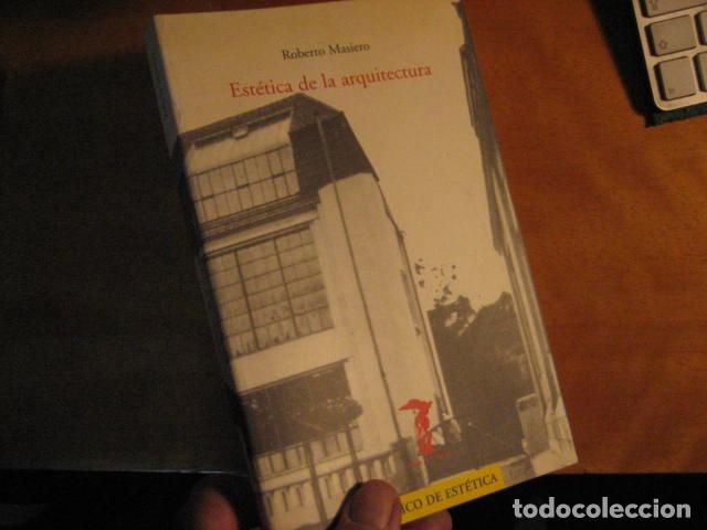 Second hand books: ESTETICA DE LA ARQUITECTURA ROBERTO MASIERO