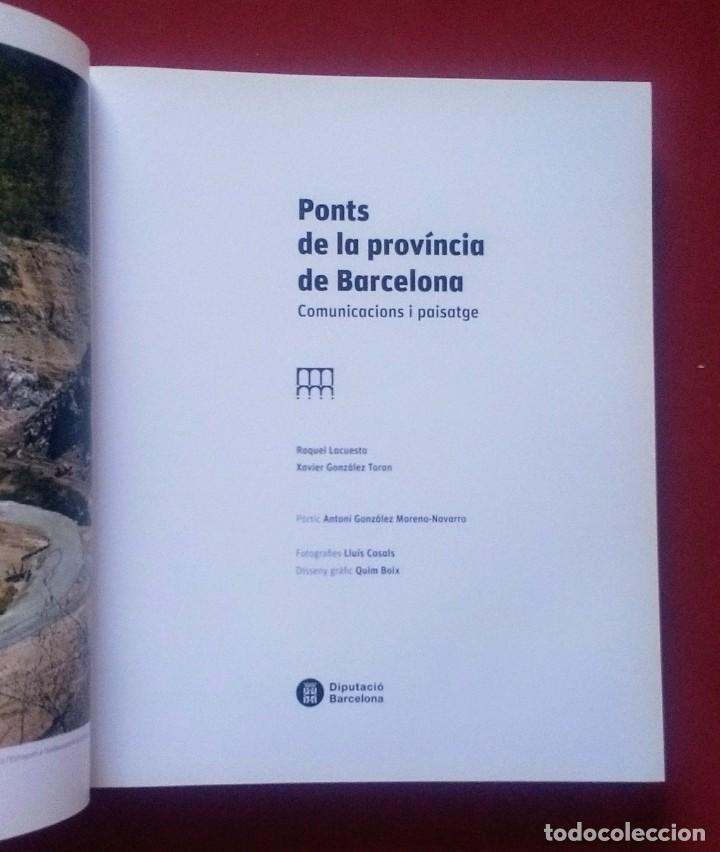 Libros de segunda mano: PONTS DE LA PROVINCIA DE BARCELONA - Foto 1