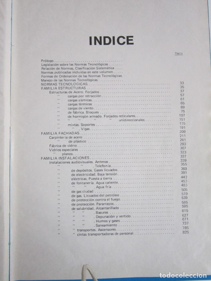 Libros de segunda mano: NORMAS TECNOLOGICAS DE LA EDIFICACION .1974, TOMO 1. - Foto 2