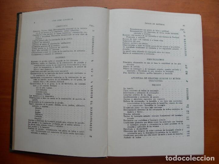 Libros de segunda mano: COMO DEBO CONSTRUIR / PEDRO BENAVENT BARBER&Aacute; - Foto 3