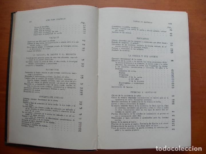 Libros de segunda mano: COMO DEBO CONSTRUIR / PEDRO BENAVENT BARBER&Aacute; - Foto 4