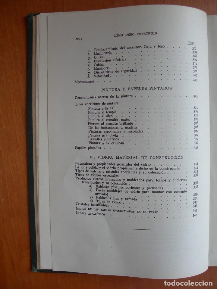 Libros de segunda mano: COMO DEBO CONSTRUIR / PEDRO BENAVENT BARBER&Aacute; - Foto 6