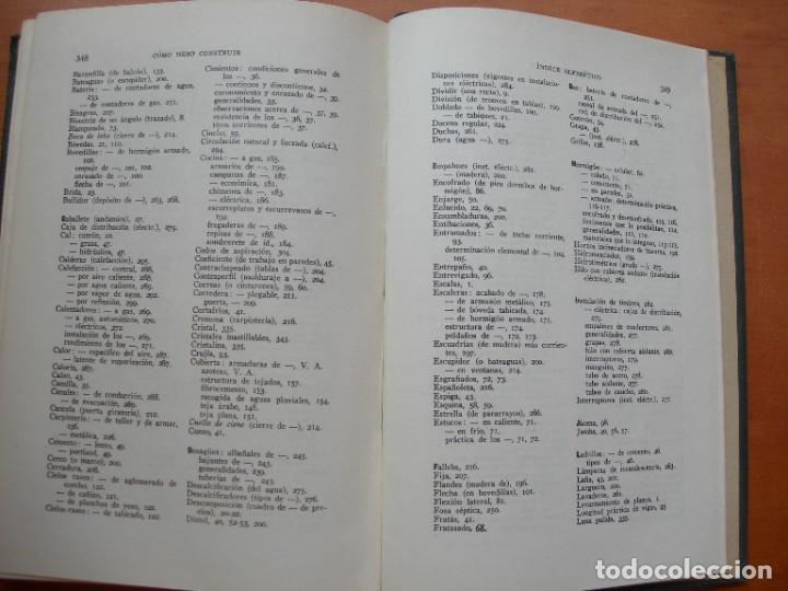 Libros de segunda mano: COMO DEBO CONSTRUIR / PEDRO BENAVENT BARBER&Aacute; - Foto 9