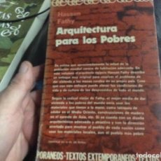 Livros em segunda mão: ARQUITECTURA PARA LOS POBRES - FATHY, HASSAN CONSTRUCCION EN ADOBE Y MADERA. Lote 290286118