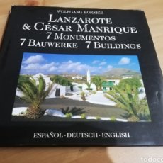 Libros de segunda mano: LANZAROTE & CÉSAR MANRIQUE. 7 MONUMENTOS (WOLFGANG BORSICH). Lote 290863953