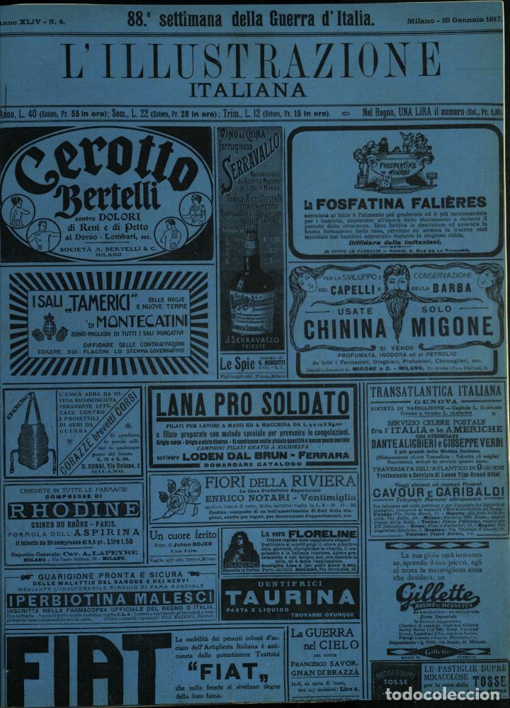 Libros de segunda mano: L'illustrazione Italiana anno XLIV N.4 del 1917