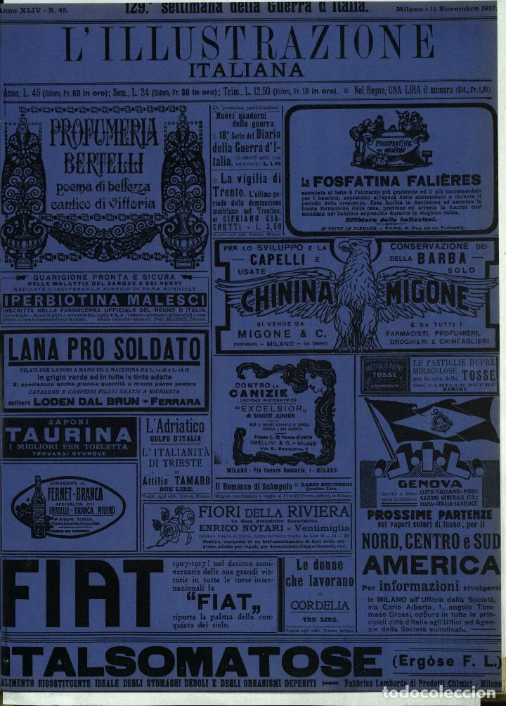 Libros de segunda mano: L'illustrazione Italiana anno XLIV N.45 del 1917