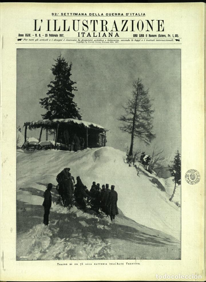 Libri di seconda mano: L'illustrazione Italiana anno XLIV N.8 del 1917