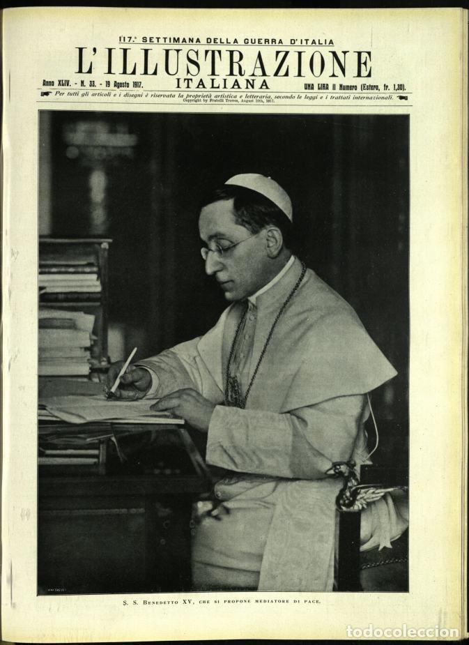 Libri di seconda mano: L'illustrazione Italiana anno XLIV N.33 del 1917