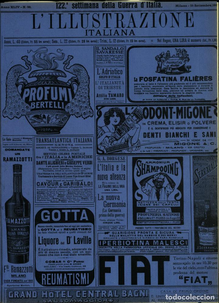 Libros de segunda mano: L'illustrazione Italiana anno XLIV N.38 del 1917