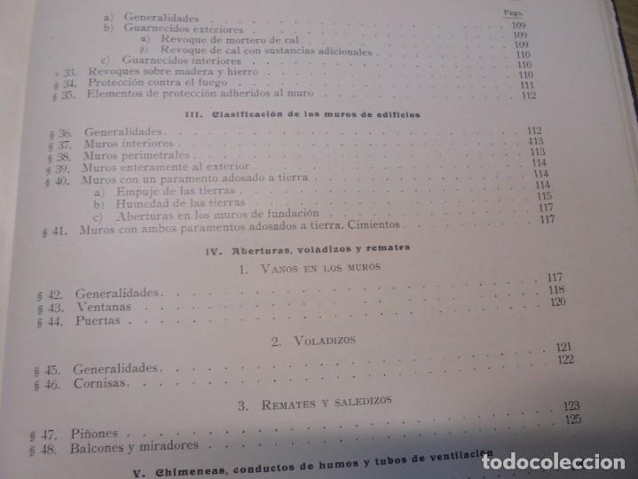 Libros de segunda mano: TRATADO GENERAL DE CONSTRUCCION. CARLOS ESSELBORN. CONSTRUCCION DE EDIFICIOS. TOMO I. 1938 - Foto 24