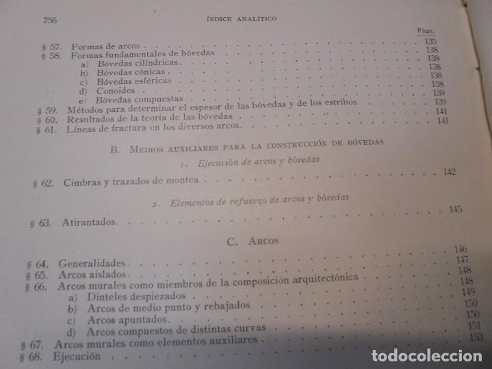 Libros de segunda mano: TRATADO GENERAL DE CONSTRUCCION. CARLOS ESSELBORN. CONSTRUCCION DE EDIFICIOS. TOMO I. 1938 - Foto 26
