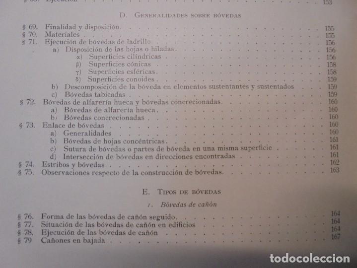 Libros de segunda mano: TRATADO GENERAL DE CONSTRUCCION. CARLOS ESSELBORN. CONSTRUCCION DE EDIFICIOS. TOMO I. 1938 - Foto 27