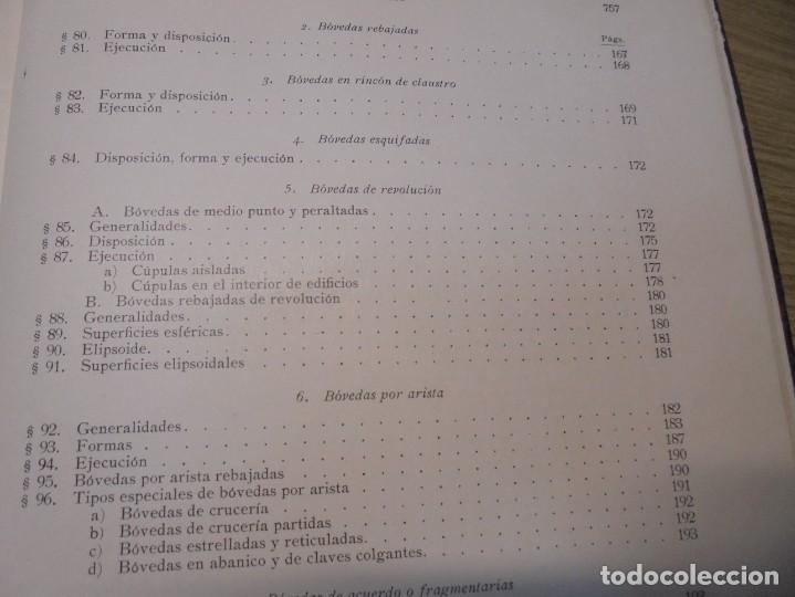 Libros de segunda mano: TRATADO GENERAL DE CONSTRUCCION. CARLOS ESSELBORN. CONSTRUCCION DE EDIFICIOS. TOMO I. 1938 - Foto 28