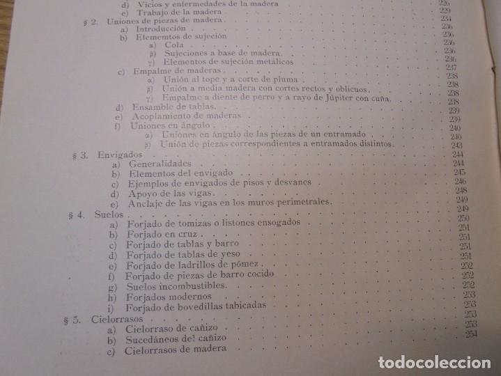 Libros de segunda mano: TRATADO GENERAL DE CONSTRUCCION. CARLOS ESSELBORN. CONSTRUCCION DE EDIFICIOS. TOMO I. 1938 - Foto 31