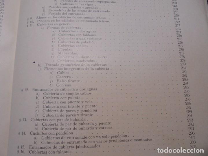 Libros de segunda mano: TRATADO GENERAL DE CONSTRUCCION. CARLOS ESSELBORN. CONSTRUCCION DE EDIFICIOS. TOMO I. 1938 - Foto 33