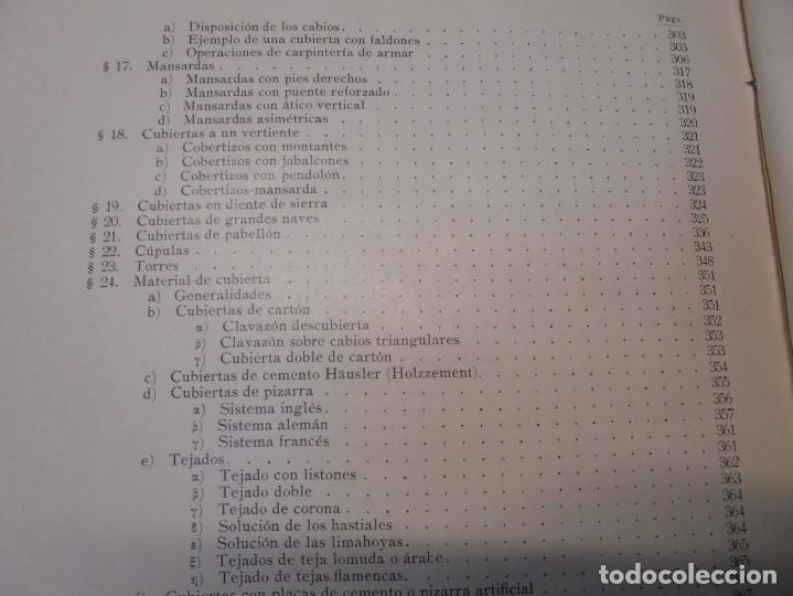 Libros de segunda mano: TRATADO GENERAL DE CONSTRUCCION. CARLOS ESSELBORN. CONSTRUCCION DE EDIFICIOS. TOMO I. 1938 - Foto 34