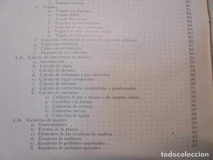 Libros de segunda mano: TRATADO GENERAL DE CONSTRUCCION. CARLOS ESSELBORN. CONSTRUCCION DE EDIFICIOS. TOMO I. 1938 - Foto 35