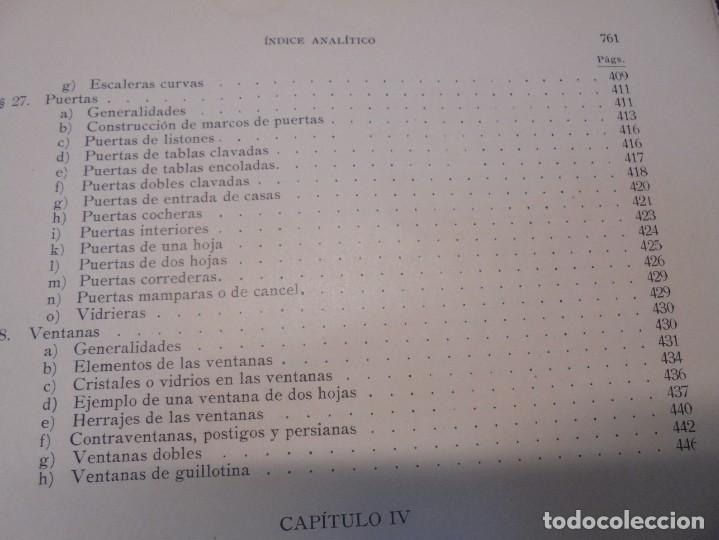 Libros de segunda mano: TRATADO GENERAL DE CONSTRUCCION. CARLOS ESSELBORN. CONSTRUCCION DE EDIFICIOS. TOMO I. 1938 - Foto 36