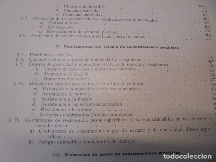 Libros de segunda mano: TRATADO GENERAL DE CONSTRUCCION. CARLOS ESSELBORN. CONSTRUCCION DE EDIFICIOS. TOMO I. 1938 - Foto 38