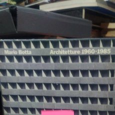 Livres d'occasion: ARCHITECTTURE 1960-1985. MARIO BOTTA, FRANCESCO DAL CO, ELECTA. Lote 315640198