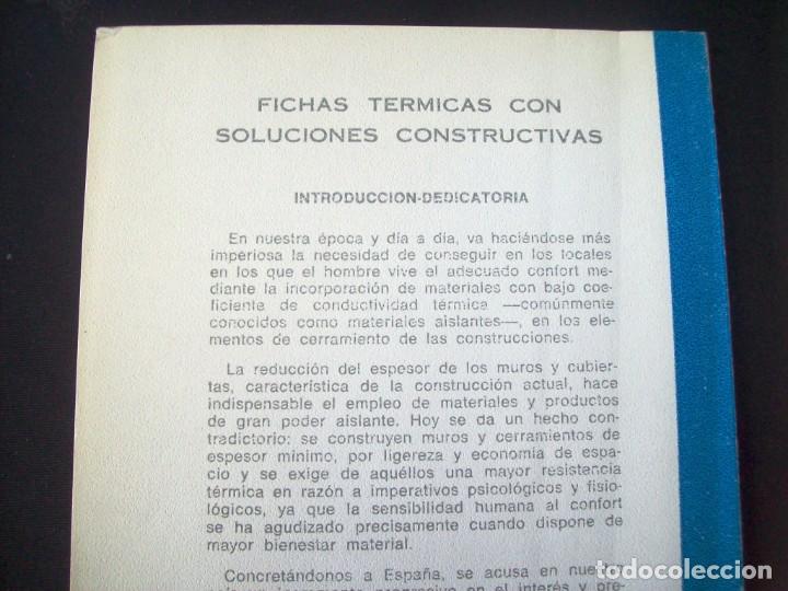 Libros de segunda mano: Fichas t&eacute;rmicas con soluciones constructivas - Termotex - Foto 2