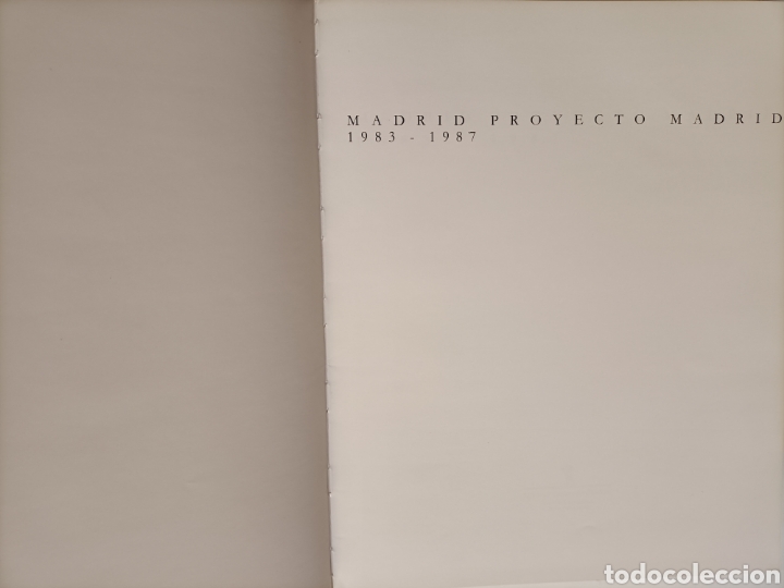 Libros de segunda mano: Madrid proyecto Madrid 1983 1987 - Foto 9