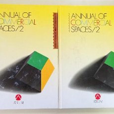 Libros de segunda mano: LOTE 2 TOMOS-ANNUAL OF COMMERCIAL SPACES-ED. ATRIUM-1989-TAPA DURA