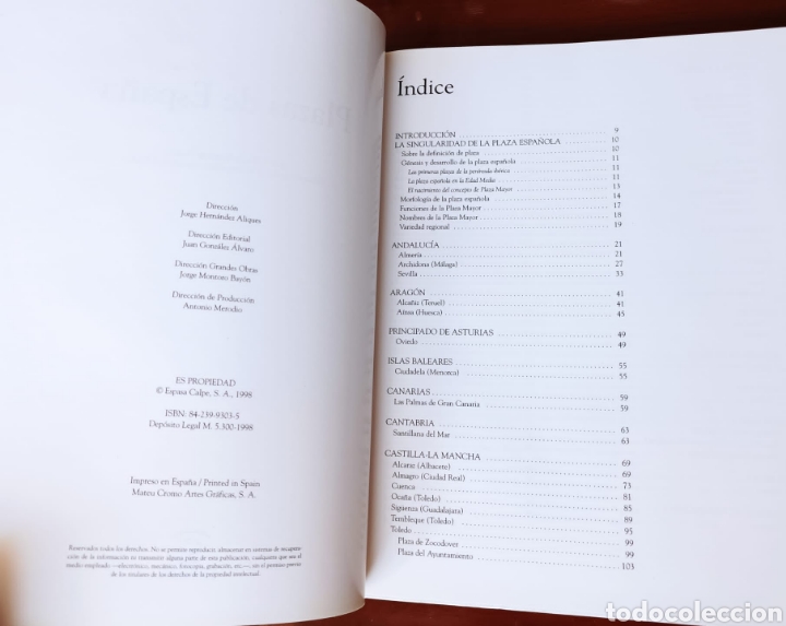 Libros de segunda mano: Plazas de Espa&ntilde;a. Espasa. - Foto 5