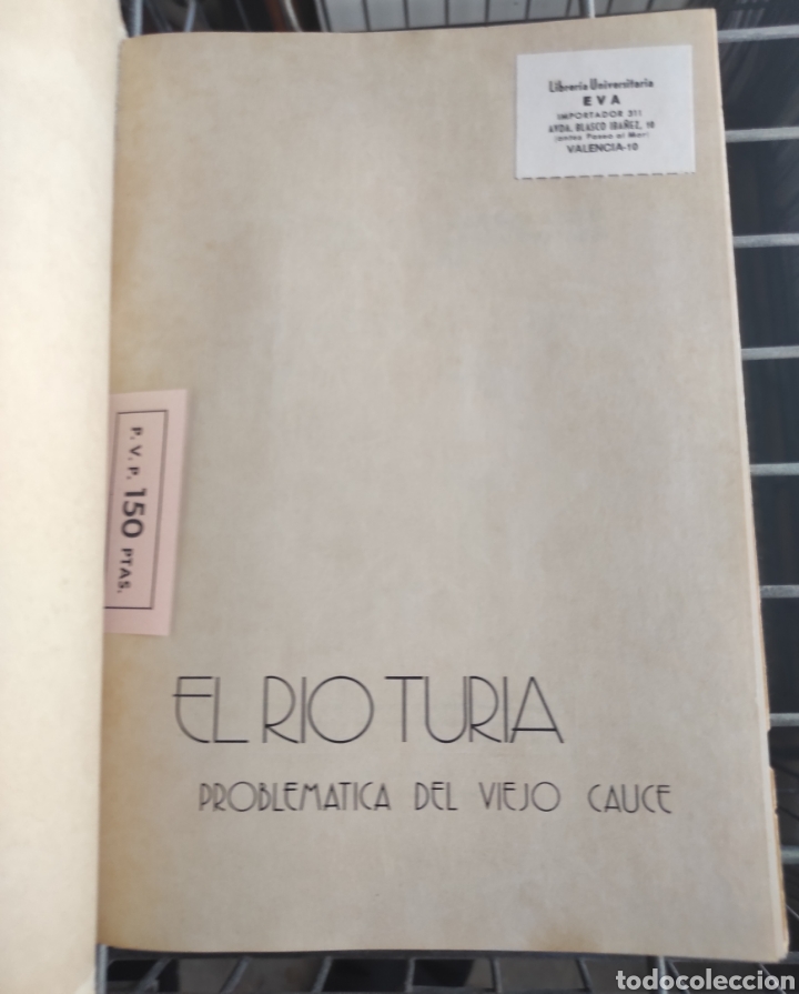 Libros de segunda mano: Libro El R&iacute;o Turia Problem&aacute;tica del Viejo Cauce - 1975 - - Foto 2