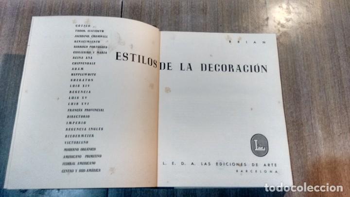 Libros de segunda mano: ESTILOS DE LA DECORACION - BRIAN - Foto 2