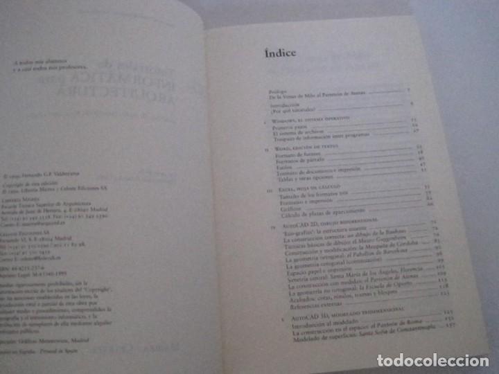 Libros de segunda mano: TUTORIALES DE INFORM&Aacute;TICA PARA ARQUITECTURA. FERNANDO VALDERRAMA. AUTOCAD, 3D STUDIO, CORELDRAW. - Foto 7