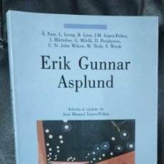 Libros de segunda mano: ERIK GUNNAR ASPLUND