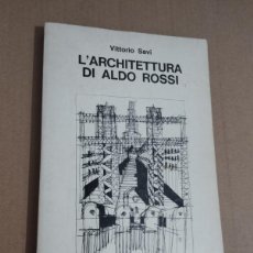 Libros de segunda mano: L'ARCHITETTURA DI ALDO ROSSI (VITTORIO SAVI). Lote 364694046
