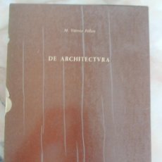Libros de segunda mano: DE ARCHICTURA - M. VITRUVIO POLLION - 1978
