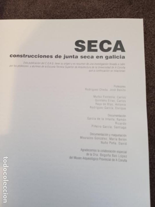 Libros de segunda mano: CONSTRUCCIONES DE JUNTA SECA EN GALICIA. COAG. 1994 - Foto 3