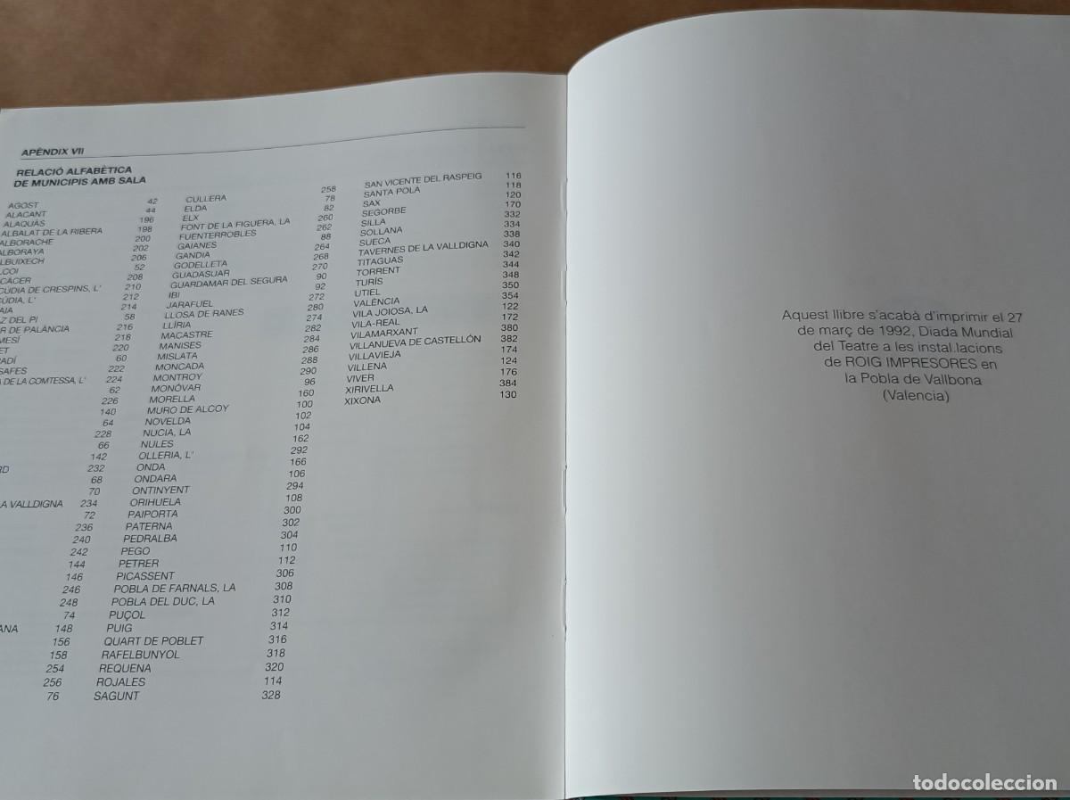 Libros de segunda mano: LIBRO ESPAIS TEATRALS A LA COMUNITAT VALENCIANA - Foto 22