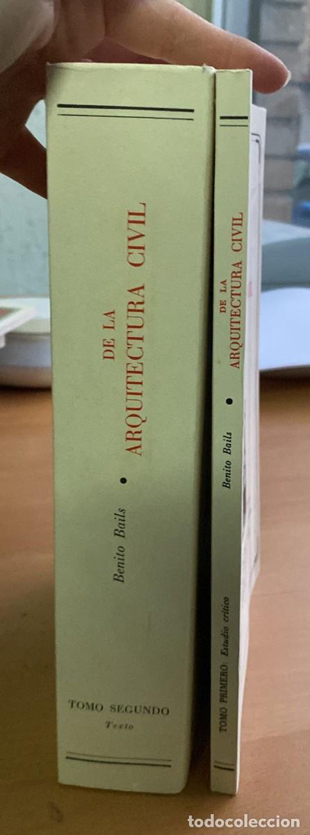 Libros de segunda mano: De la arquitectura civil, de Benito Bails - Foto 3