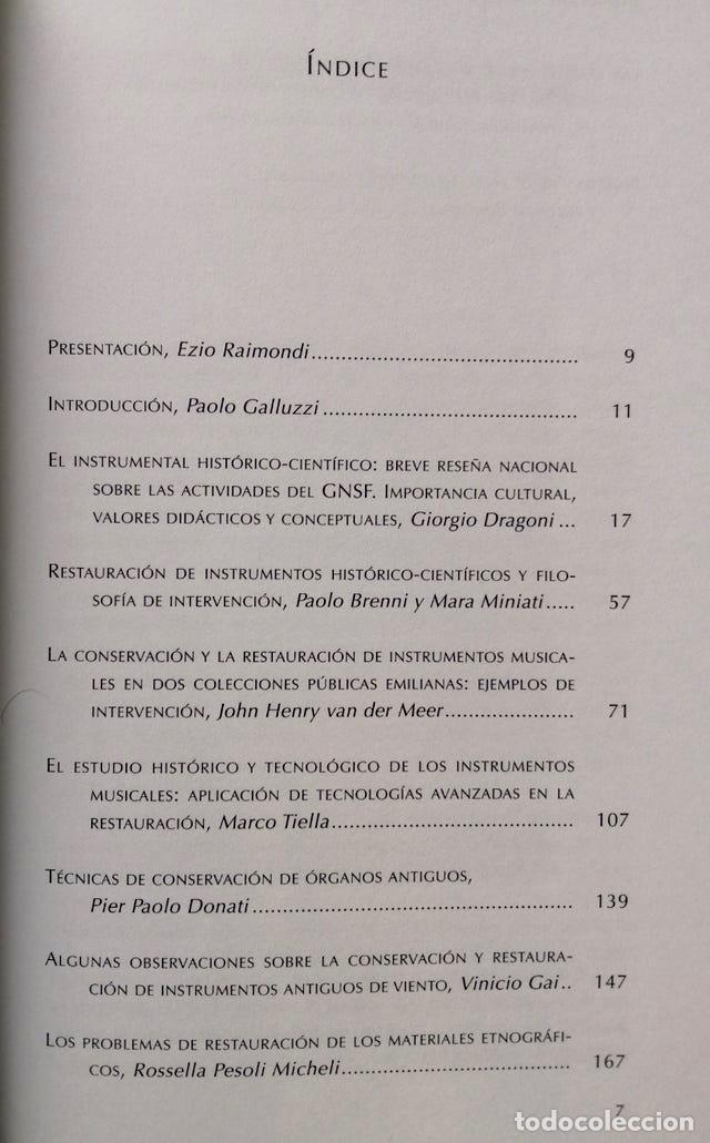 Libros de segunda mano: RESTAURACI&Oacute;N DE INSTRUMENTOS Y MATERIALES, BITELLI. - Foto 3