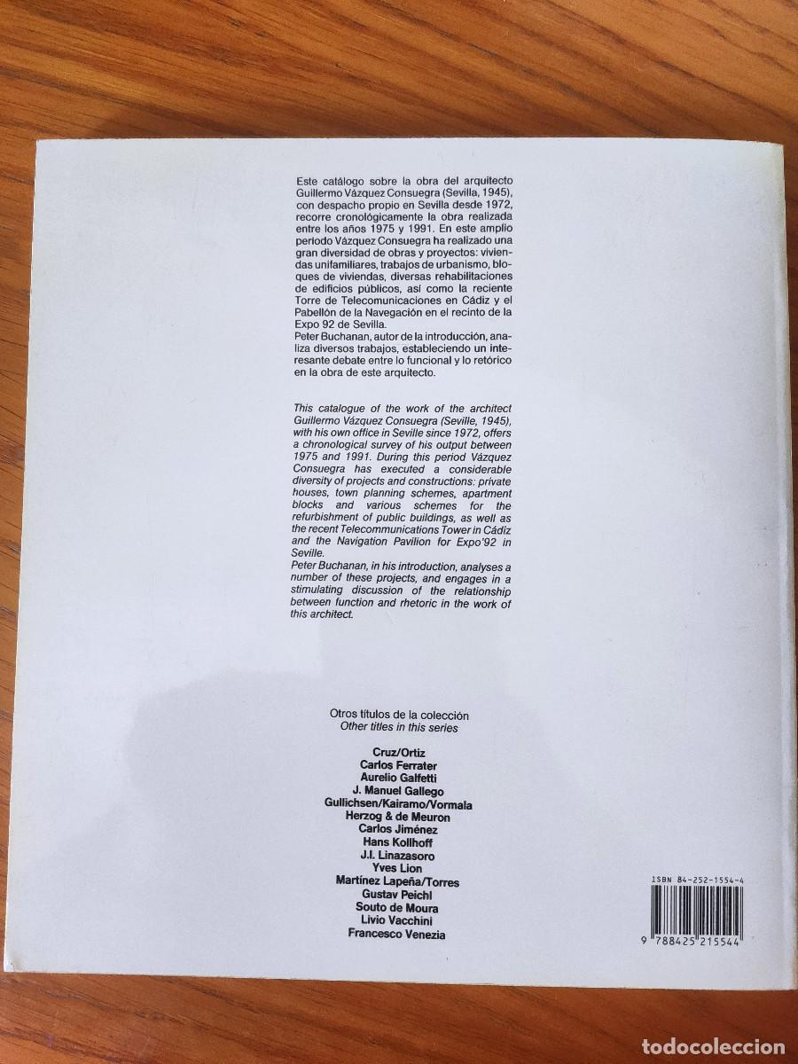 Libros de segunda mano: V&aacute;zquez Consuegra Introducci&oacute;n Peter Buchanan - Foto 2