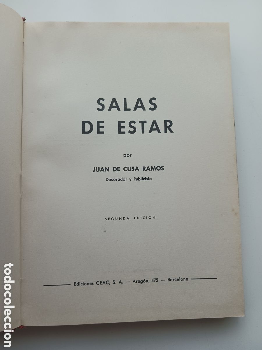 Libros de segunda mano: Salas de estar, Juan de Cusa Ramos, 1962 - Foto 2