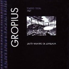 Libros de segunda mano: 08 GROPIUS. TEATRO TOAL NAVARRO DE ZUVILLAGA, JAVIER AQ-275. Lote 402245229