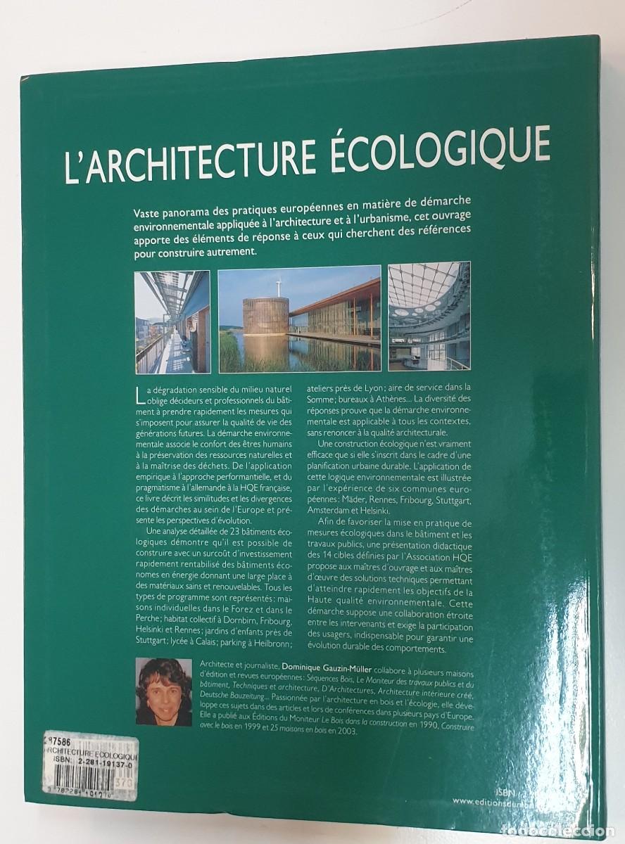 Libros de segunda mano: L&Aacute;rchitecture &Eacute;cologique 29 examples Europ&eacute;ens - Foto 2