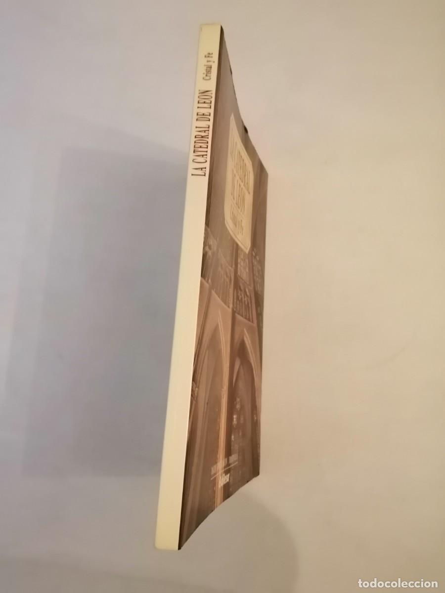 Libros de segunda mano: M&aacute;ximo G&oacute;mez Rasc&oacute;n La Catedral de Leon. Cristal y Fe - Foto 2