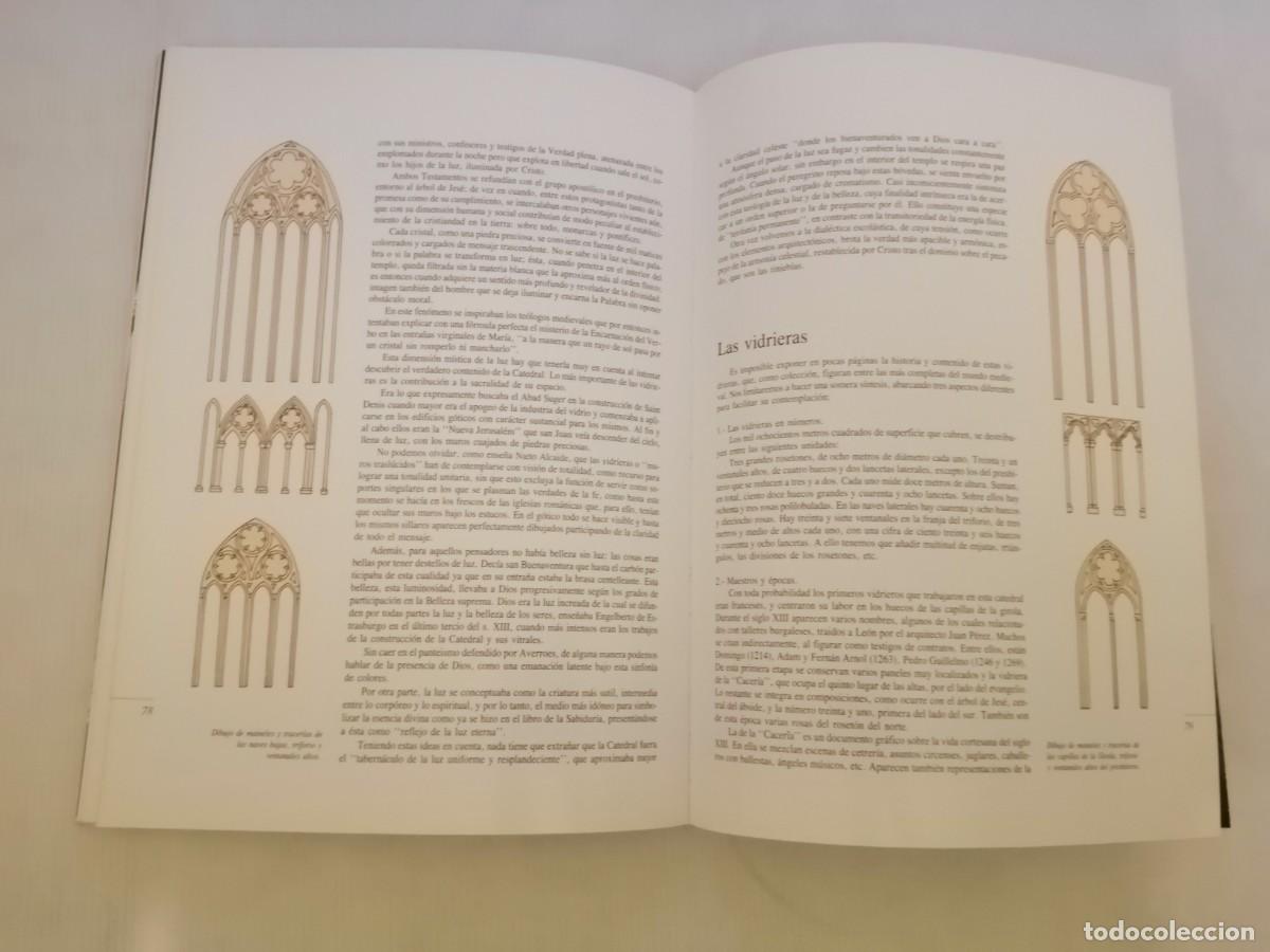 Libros de segunda mano: M&aacute;ximo G&oacute;mez Rasc&oacute;n La Catedral de Leon. Cristal y Fe - Foto 6