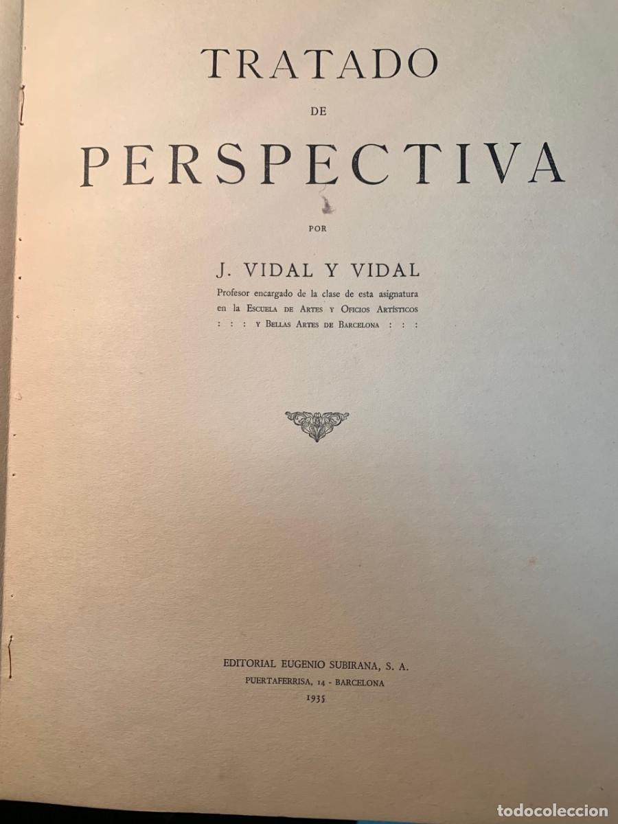 Libros de segunda mano: Tratado de perspectiva, J. Vidal y Vidal 1935 - Foto 2