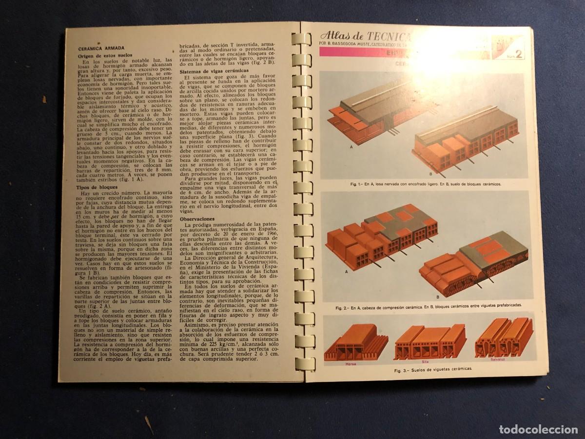 Libros de segunda mano: B. BASSEGODA MUST&Eacute;: - ATLAS DE TECNICA EDIFICATORIA - (BARCELONA, 1977) - Foto 2