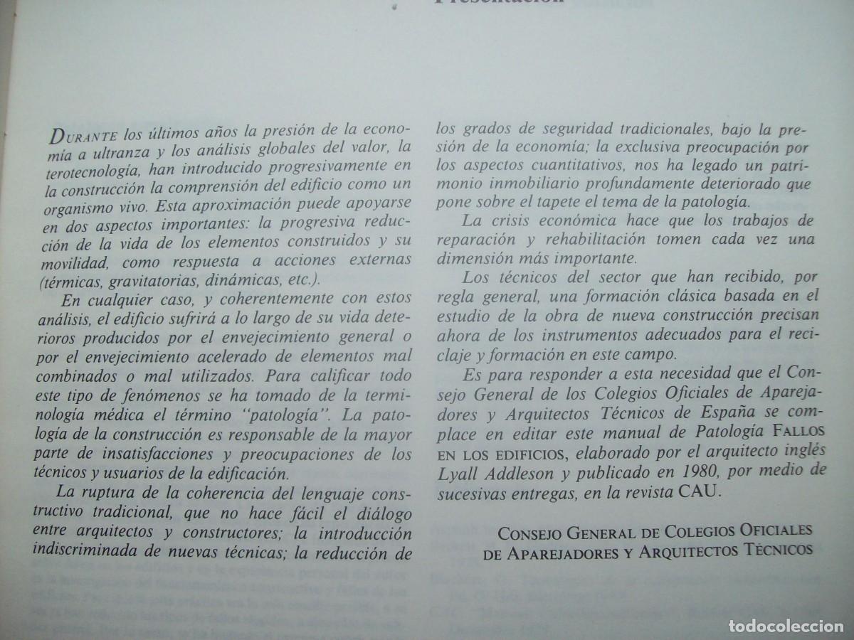 Libros de segunda mano: FALLOS EN LOS EDIFICIOS . LYALL ADDLESON - Foto 4
